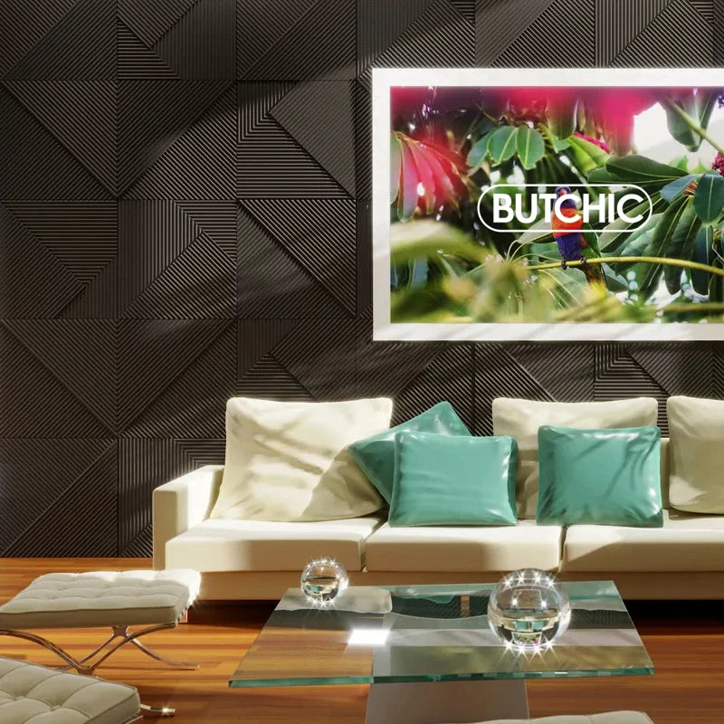 4pcs/ 50x50cm 3D Wall Panels Indoor Wall Decoration for Living Room Bedroom Hotel Office Mural Tile-Panel-Mold 3D Wall Sticker