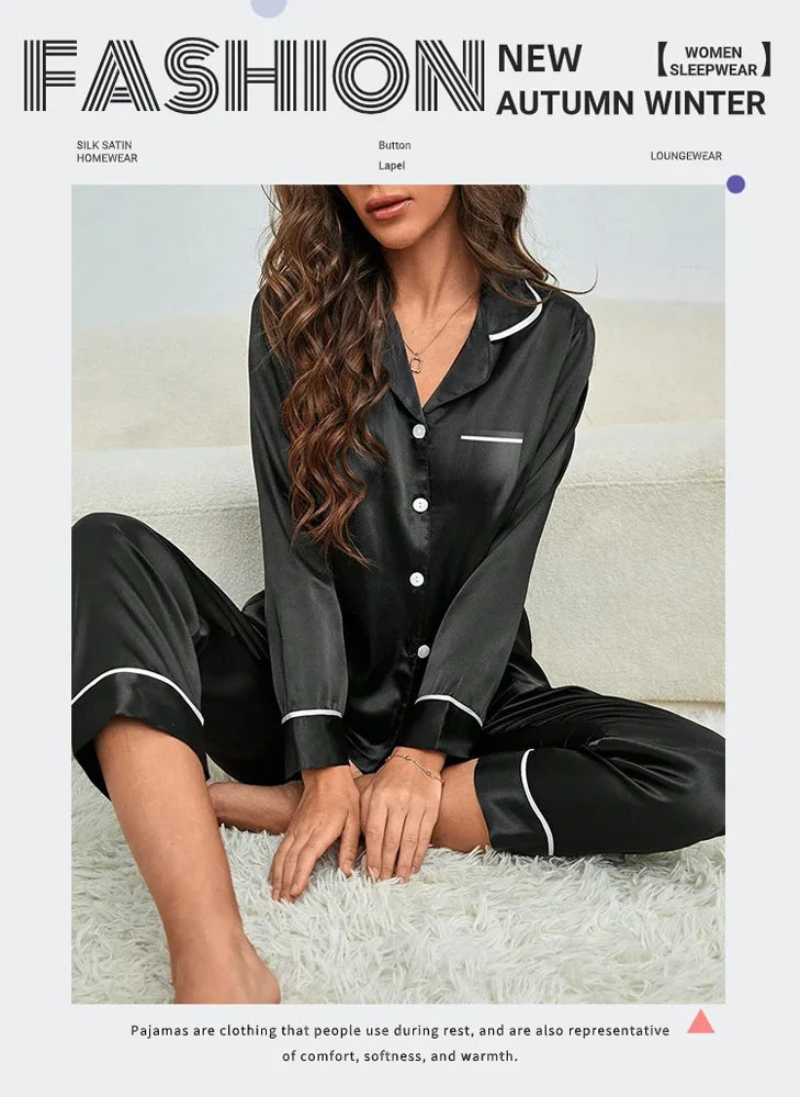 Großes Damen-Pyjama-Set, langärmelige Hose, Cartoon-Studenten-Nachtwäsche, Homewear, zweiteilige Strickjacke, Nachtwäsche, Loungewear.