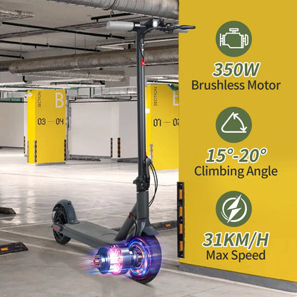 AOVOPRO LP10 500W Electric Scooter 42V 10.5Ah 35KM/H 35KM Long Range 10 Inch with Shock Absorption Smart Foldable EScooter