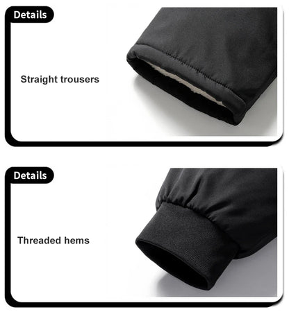 M-8XL Men's Down Pants Plus Size Winter Three-layer Windproof and Waterproof Large Size Plus Velvet Thick Warm Casual Joggers