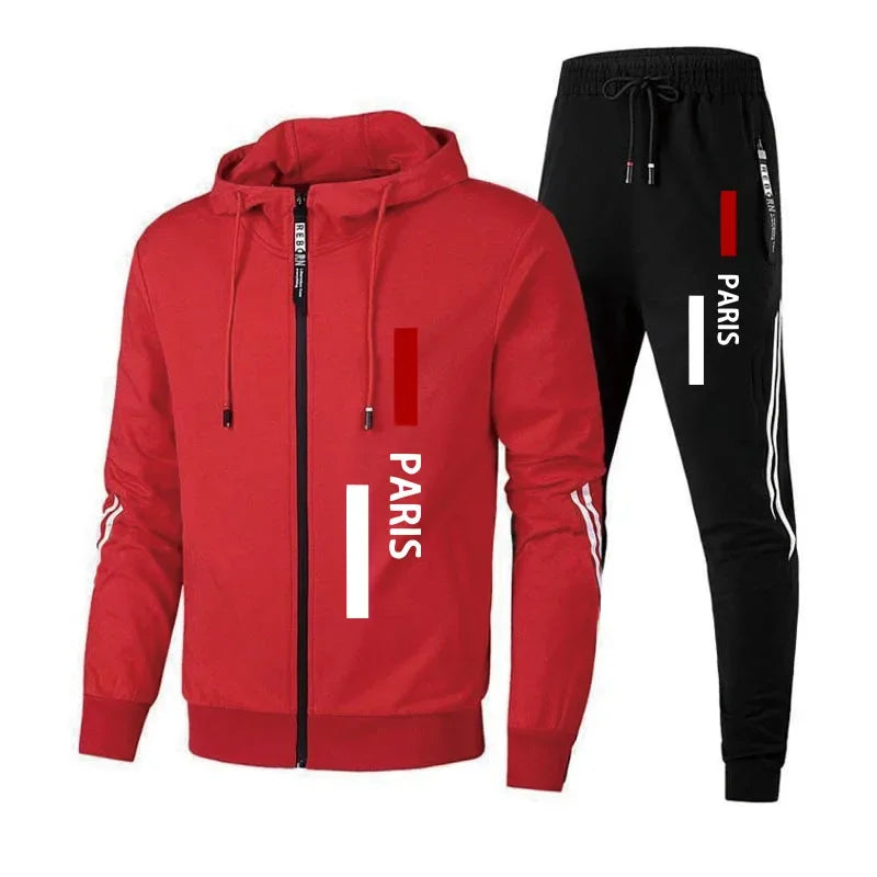 Hot Sales Quality Sports Sweatshirts Men Daily Men Tracksuit Autumn Winter Travel Men's Parka Coat and Sweatpants Outdoor Hoodie.
