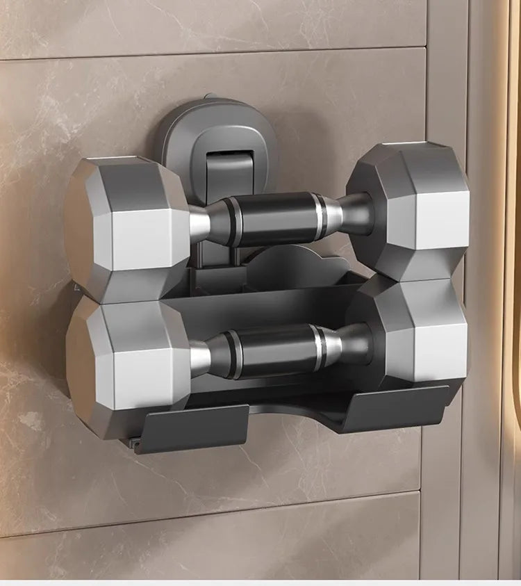 Halterung für Haartrockner, Aufbewahrungsregal mit Saugnapf, ohne Stanztoilette, Aufbewahrungsregal für das Badezimmer, Aufhänger für Haartrockner