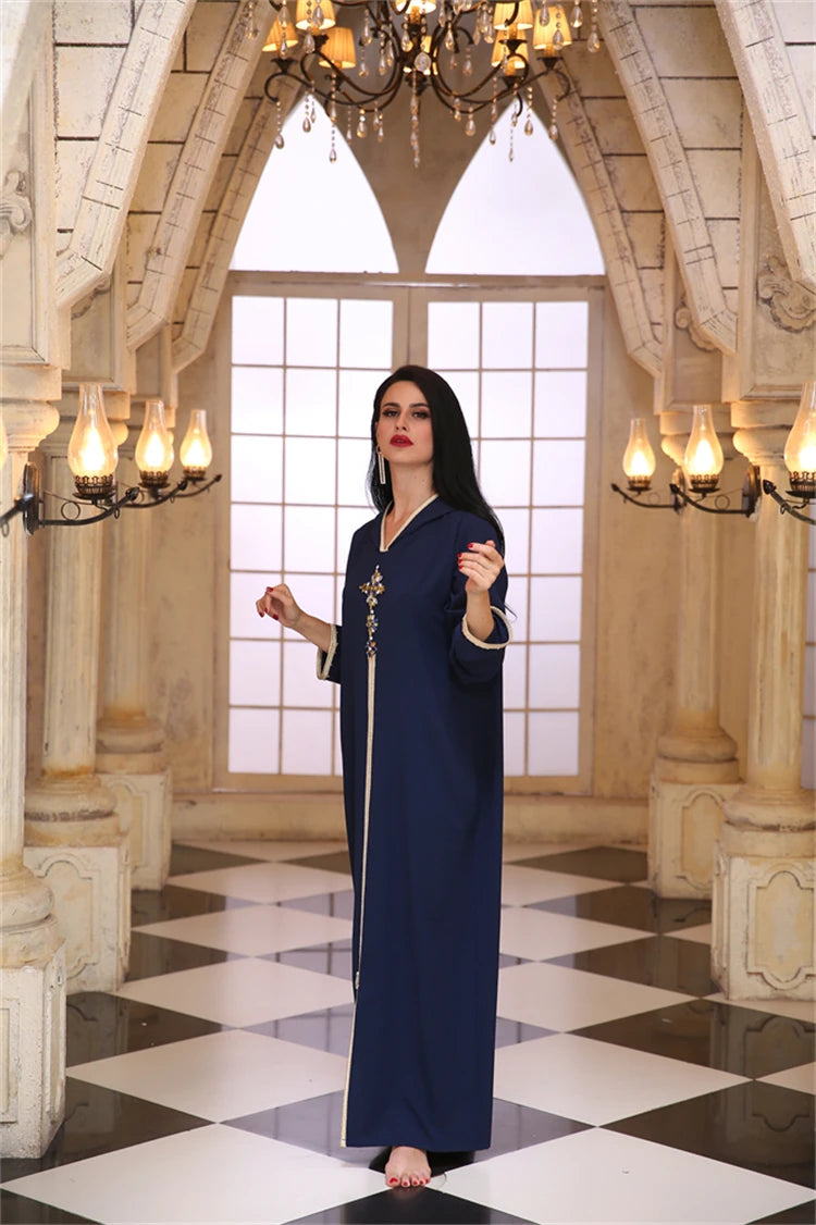 Ramadan Eid Hoodie Abaya Damen Dubai Luxury Islam Muslim African Dresses For Women Kebaya Caftan Marocain Robe Musulmane Femme.