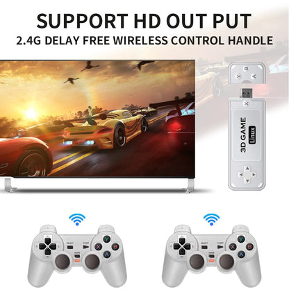BOYHOM Y6 Retro Game Console 4K 60fps HDMI Output Low Latency GD10 TV Game Stick Dual Handle Portable Home Game Console for GBA.