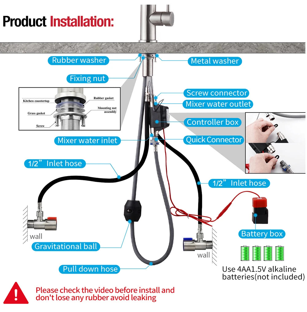 Brushed Gold Digital Kitchen Faucet Shenducs 304 Stainless Steel Hot Cold Kitchen Sink Mixer Tap Sensor Touch on Kitchen Faucet