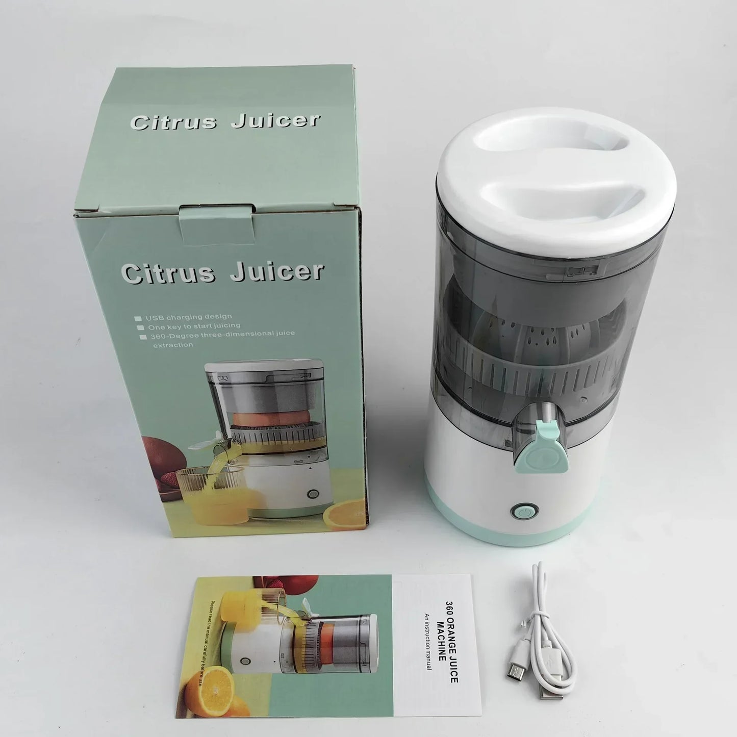 Portable Electric Juicer USB Charging Orange Lemon Fruit Blender Mini Household Juice Squeezer Mixer Citrus Juicer for Travel.