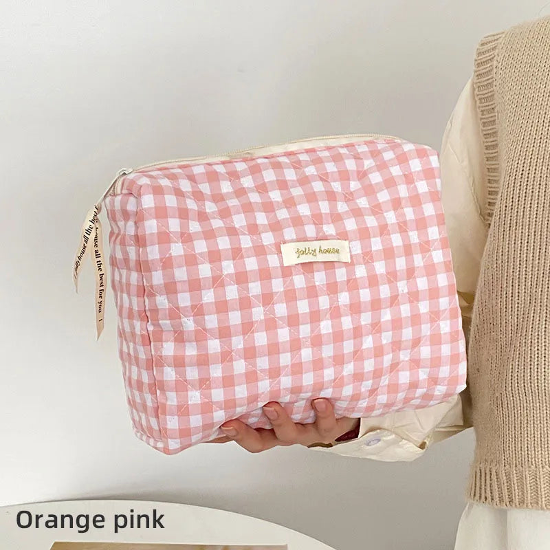 Large Capacity Women's Cosmetic Bags Cases Casual Ladies Small Storage Bag with Zipper Female Travel Clutch Bag Small Handbags.