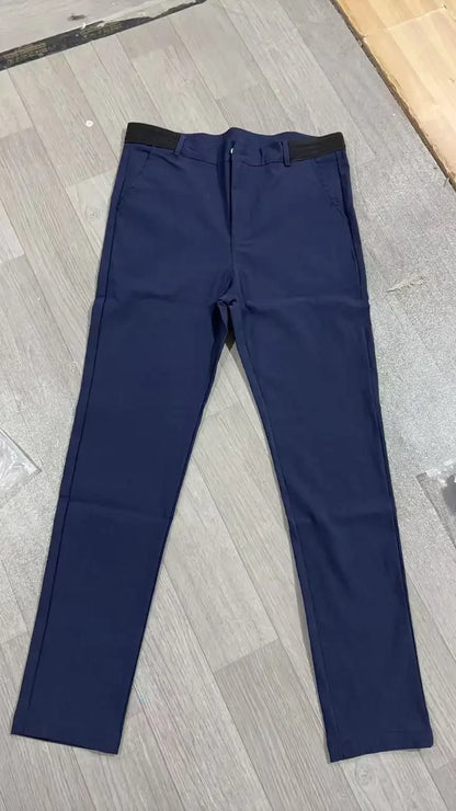 Men's Casual Breathable Cotton Long Pants All Season Versatile Business Style Comfortable Fit Youth Fashionable Loose Fit.