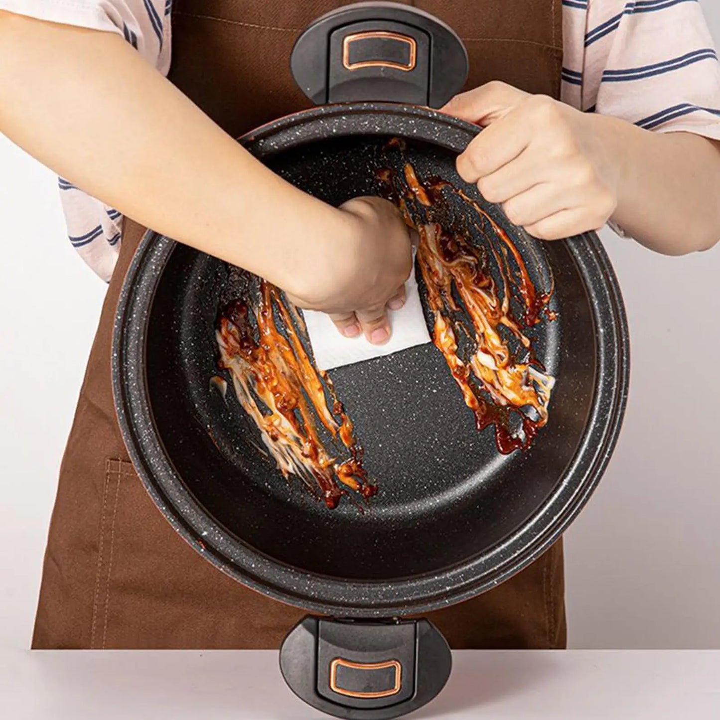 Pressure Pot Fast Cooking Cookware Non-Stick Pressure Cooker With Clear Lid For Boil Food Soup Stew Home Induction Stoves.