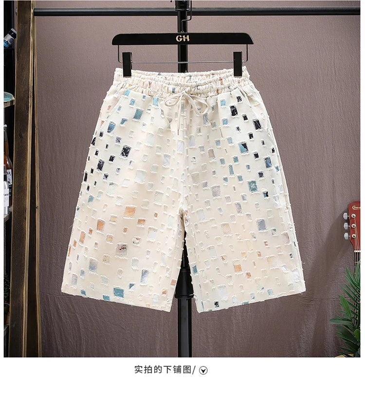 Men Summer 2 Pieces Set Tracksuit Men's Shirt Shorts Harajuku Streetwear Oversized Men Sets Short Outfits Suits.