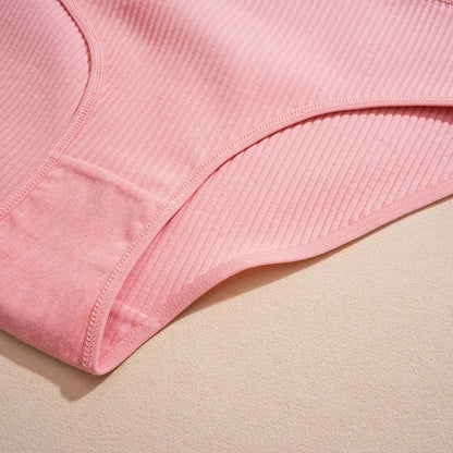 5PCS Women's Cotton Panties Sexy Low Waist Briefs Striped Underpants Female Comfortable Stretch Lingerie Ladies Soft Underwear