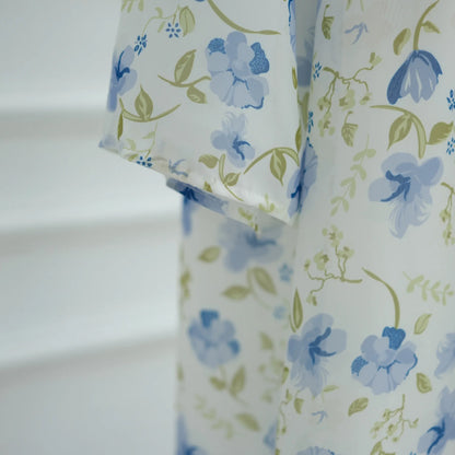 Muslim Abaya Set Luxury EID Islamic Kimono Muslim Women Dress Floral Printed Chiffon Modest Gorgeous Dubai Abaya Dress Suit