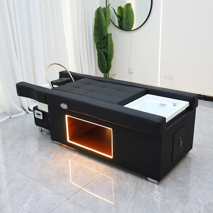 XinSheng Head SPA Salon Haarwaschbett Shampoo-Bett Thai-Massagetisch Barbershop Kommerzielle Möbel mit Fußbadbecken