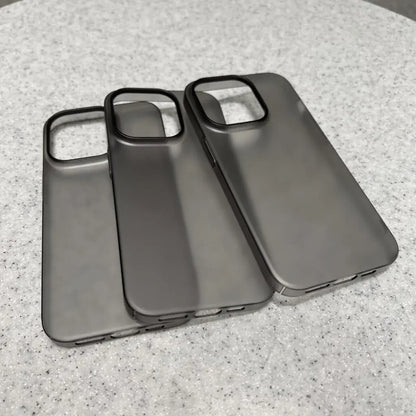 Ultra Thin Matte Hard PC Translucent Clear Phone Case For iPhone 17 16 15 14 Plus 13 12 Pro Max Shockproof Slim Skin Back Cover.