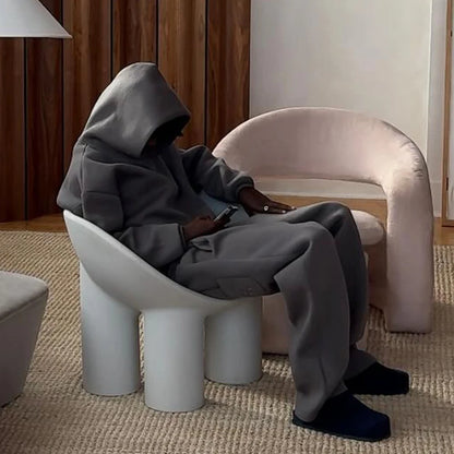 High Street Gothic Einfarbig Sweatshirt Anzug Punk Harajuku Vintage Hip Hop Rock Tasche Casual Streetwear Y2K männer Jogginghose