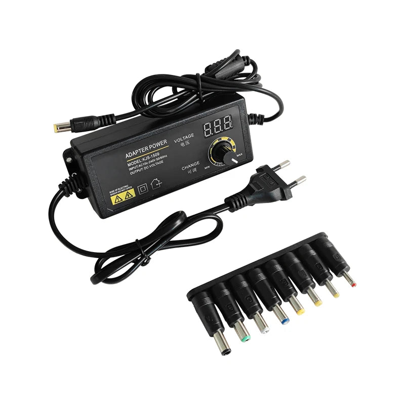 AC DC Adjustable Adapter 12V Volt LED Display Screen Power Supply 220V TO 3V 5V 9V 12V 24V 36V With DC Jack Connector Plug.