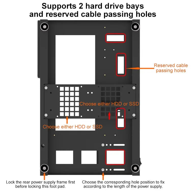 DIY Chassis X79 X99 Computer Case ATX Open Motherboard Holder ATX/-ATX/ITX Open Chassis PC Frame Chassis with Fine Mesh Steel.