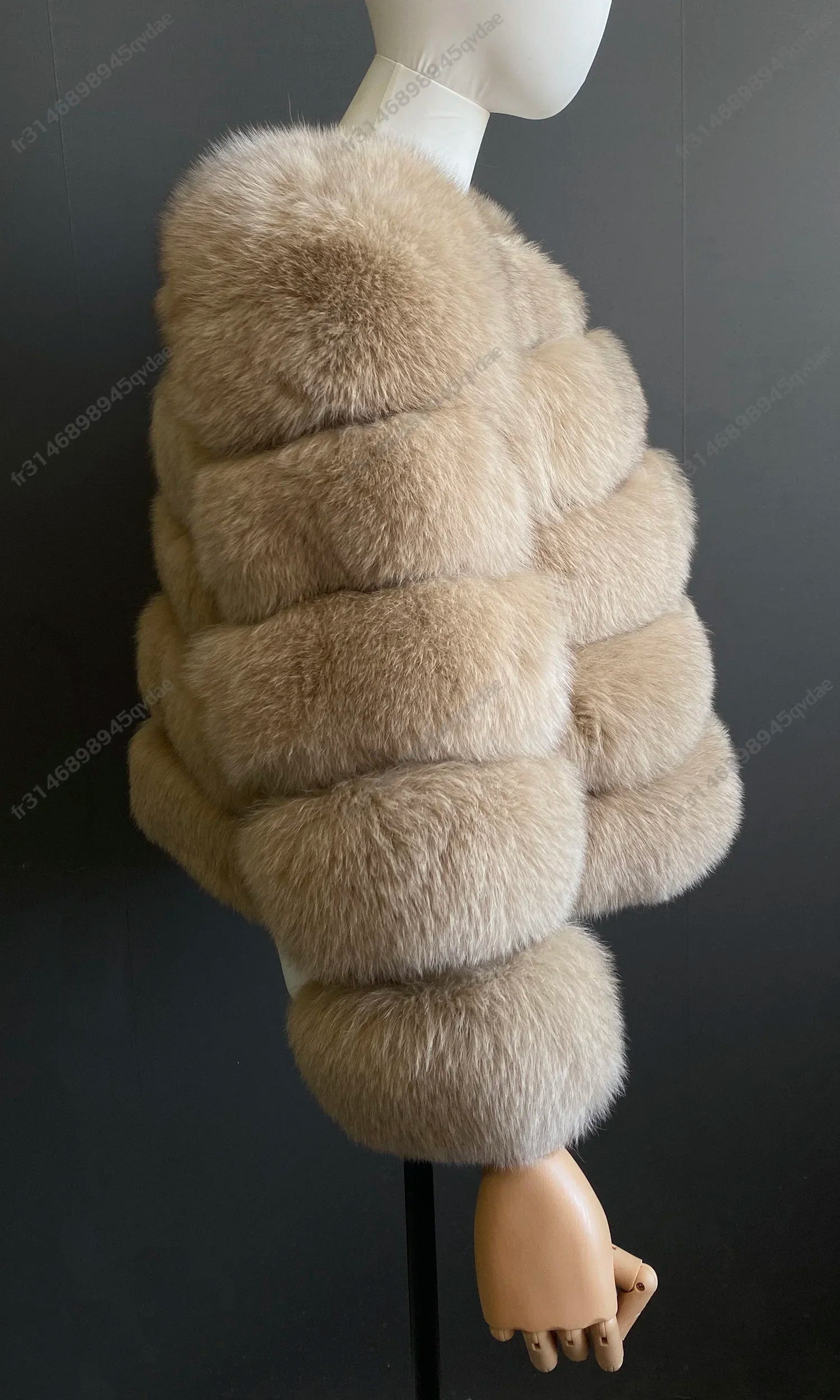 Damen Pelzmantel Damen Fuchspelzmantel Natürlicher Fuchsmantel Damen Werbeartikel Original echte europäische und amerikanische Modelle.