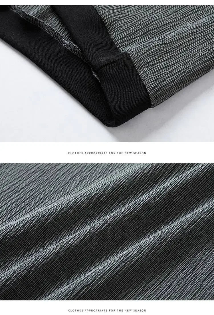 Summer Casual Ice Silk Short Sleeve T-Shirt Shorts Set for Men Fashionable Two-Piece Outfit Lightweight Sportswear Combo