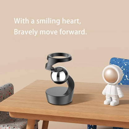 Adult Desktop Stress Relief Toy Aluminum Alloy Decompression Hypnosis Rotary Gyro Fingertip Kinetic levitating Spinner Gift.