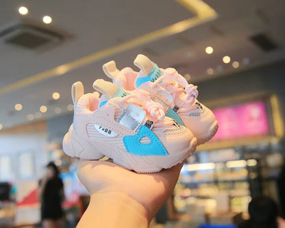 Sports Shoes Autumn Girls Boys Mesh Breathable Outdoor Shoes Children Casual Running Shoes Toddler Sneakers.