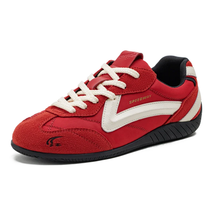 Maden Unisex Summer Vintage Patchwork Racing Shoes Breathable German Trainers Sneakers Thin Sole Casual Lace-Up Sporty Shoes