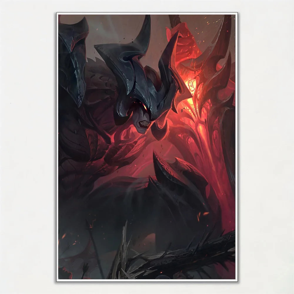 Aatrox League Of Legends Poster Wall Art Home Decor Room Decor Digital Painting Living Room Restaurant Kitchen Art.