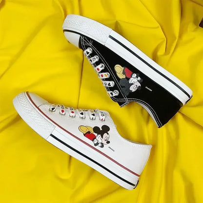 Disney cartoon canvas Stitch Couple shoes girls summer new Korean fashion wild Mickey mouse children canvas sneakers size 34-44.