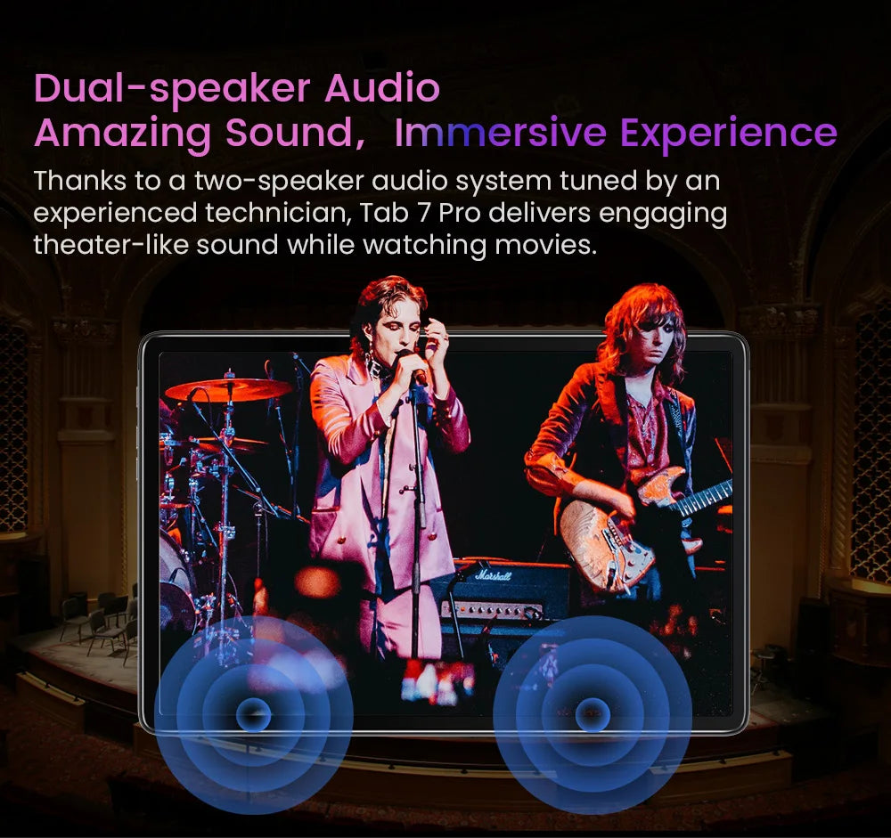 Blackview Tab 7 Pro Tablet Android 12 10.1Inch Touch Dual 4G LTE+5G WiFi 10GB+128GB 13MP+8MP 1920*1200 6580mAh Octa-Core.