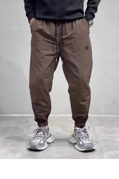 2024 Spring Autumn Men's Long Pants Loose Fit Plus Size Casual Nine Point Plus Size Harem Workwear Bunded Pants Men.