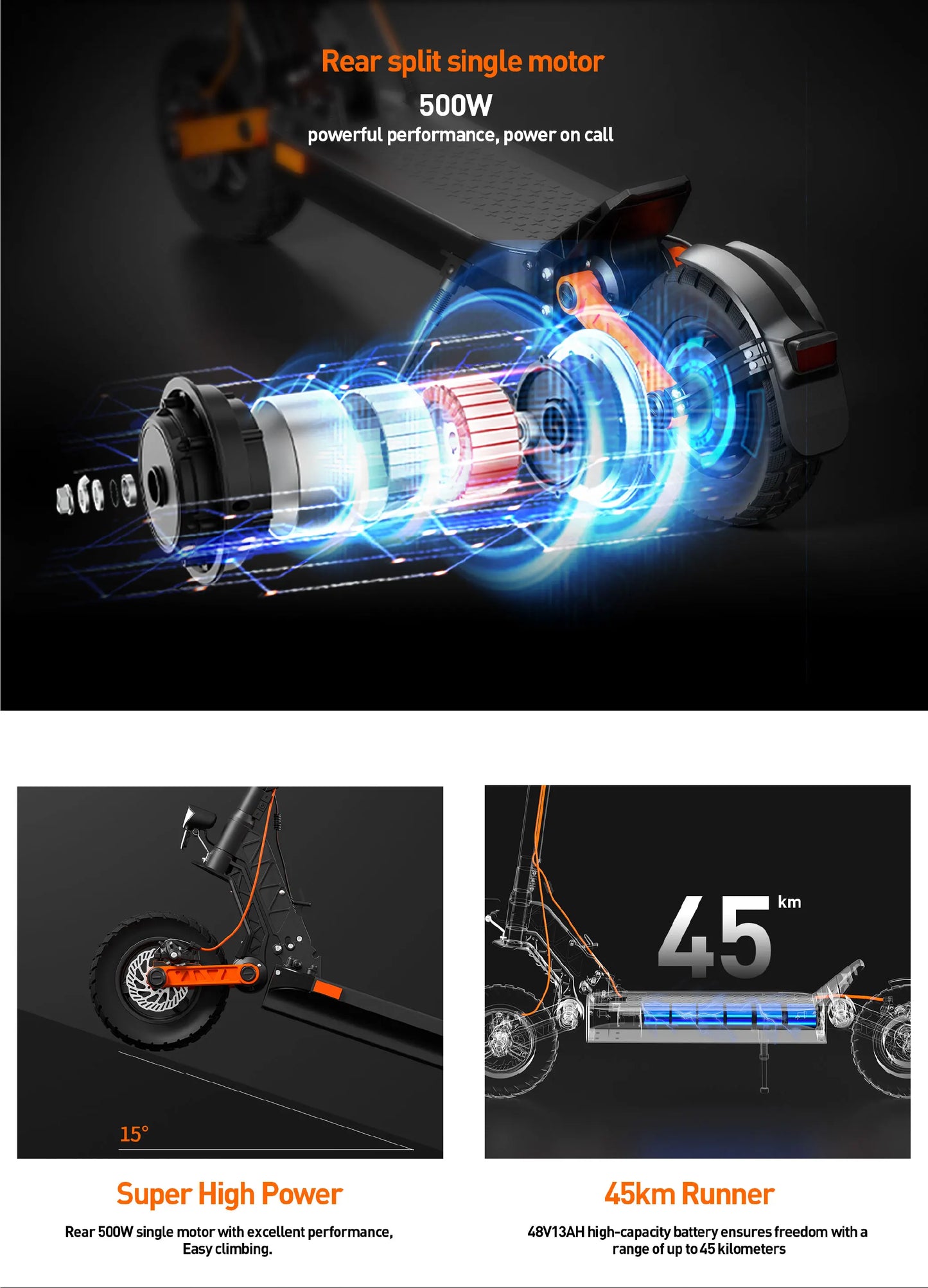 JOYOR S5 (ABE) For Adults E-Scooter 500W Motor 48V13AH Battery 10 Inch Air Tire City Commuting Electric Scooter.