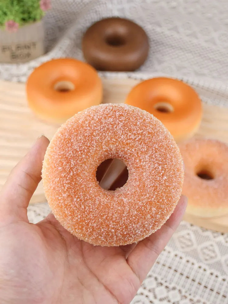 Real Life Size Donuts Doughnut Donut Simulation Food Bakery Window Display Kitchen Decor Shop Ornaments Fake Food Christmas.