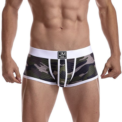6 Teile/los Männer Unterwäsche Boxershorts Männer Boxer Briefs Ropa Interior Hombre Calzoncillos Atmungsaktive Hombre Mesh Camouflage Nylon