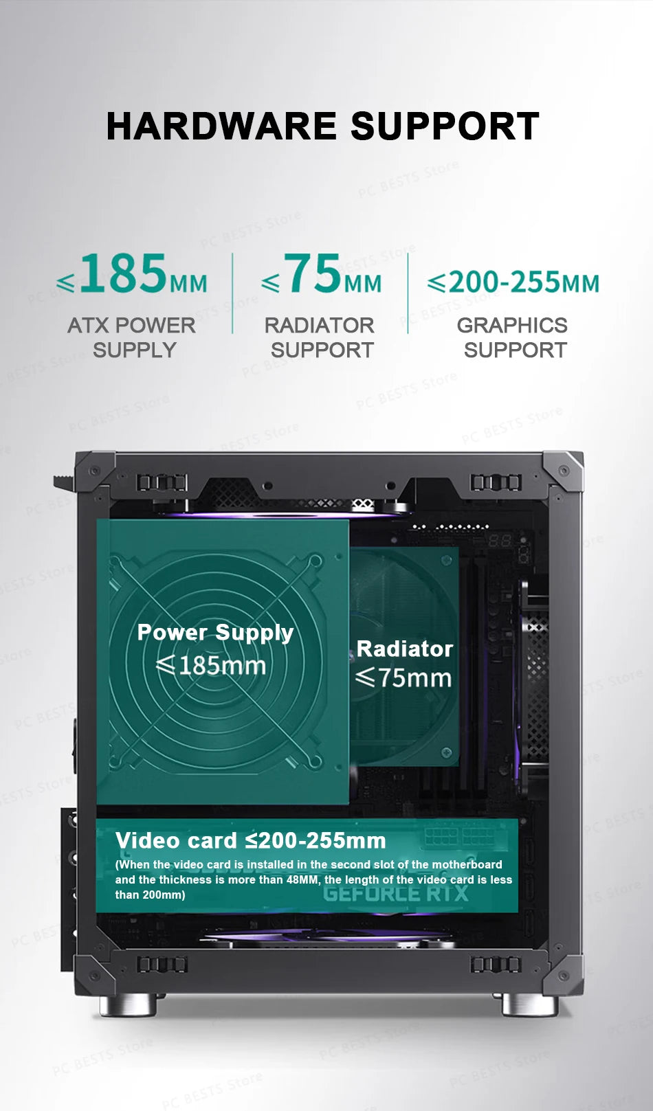 Jonsbo C6-ITX Handle Case MATX ITX MESH Boards Type-c ATX Power Supply Desktop Game Office Small Cooling Computer C6 Chassis.