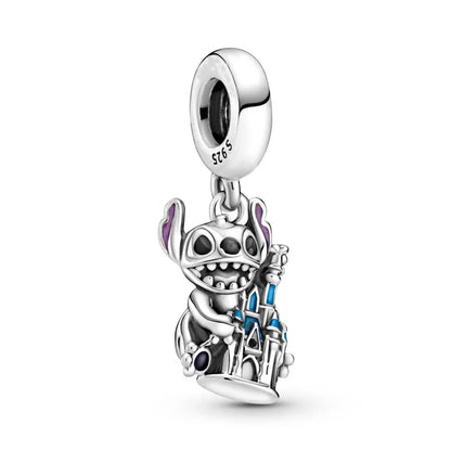 New fashion 100% S925 sterling silver Disney All-Star pendant beads, suitable for the original Pandora bracelet, women's fashion