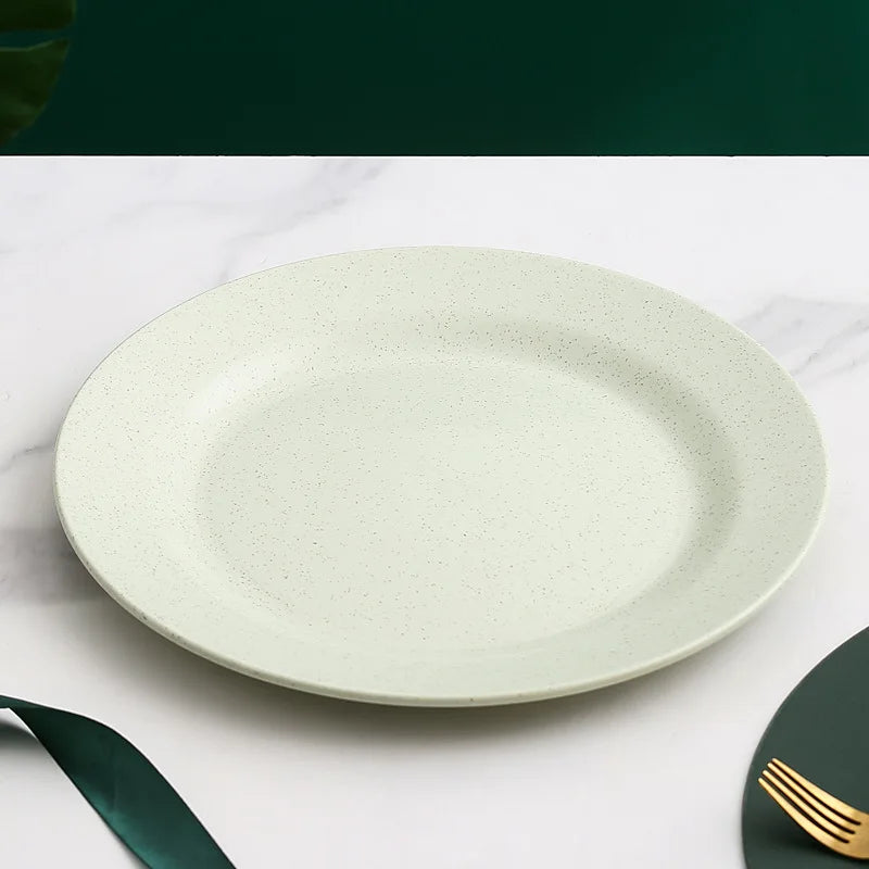 1/4/10PCS Blue Green Nordic Polypropylene Plates Dinnerware Tableware Eco Friendly Lightweight Kitchen Dishes Safe Dinner Plates.