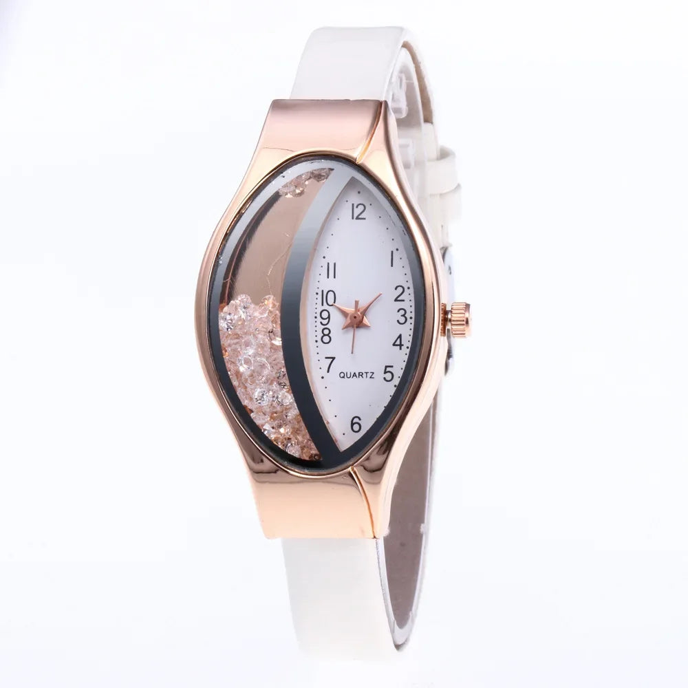 Fashion Women Watch Luxury Brand Ladies Clock Watches Pu Leather Wristwatch Women Watch Gift Montre Femme Relogios Feminino.