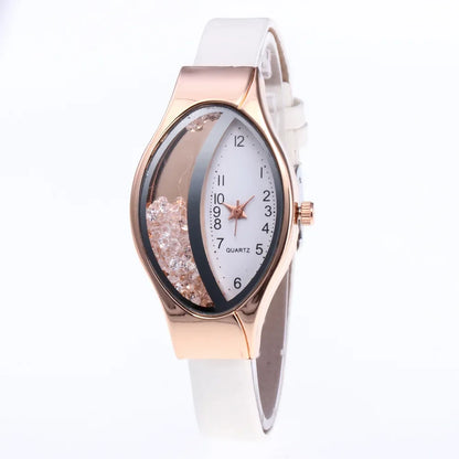 Fashion Women Watch Luxury Brand Ladies Clock Watches Pu Leather Wristwatch Women Watch Gift Montre Femme Relogios Feminino.