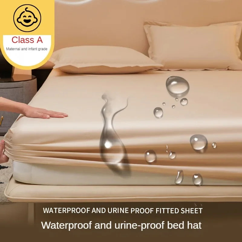 Waterproof bedsheet, bedspread, single piece urine proof and breathable mattress, dustproof cover, mat without pillowcase.