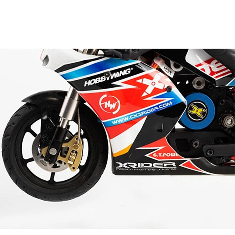 RC X-Rider 1/10 Remote Control GP Motorcycle CX3-EVO Brushless with Gyroscope High Speed Violence Model Rc Cars for Adults.