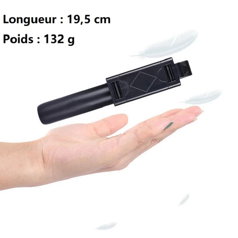 3 In 1 Foldable Portable Selfie Stick Tripods With Shutter Remote Control For iPhone Samsung Xiaomi Phones Live Video Streaming.