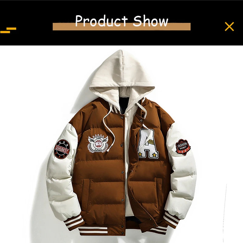 2025 New Winter Men Outdoor Windbreak Warm Travel Jacket Men Autumn Hooded Casual Fashion Sport Brand Loose Jacket Male Coat Top.