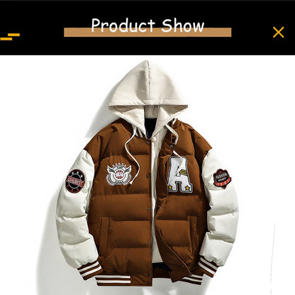 2025 New Winter Men Outdoor Windbreak Warm Travel Jacket Men Autumn Hooded Casual Fashion Sport Brand Loose Jacket Male Coat Top.