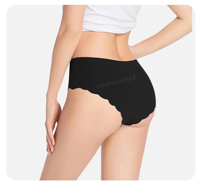 Seamless Period Underwear Menstrual Cycle Absorbent Underwear for Women Heavy Flow Leak Proof Menstrual Panties for Menstruation.