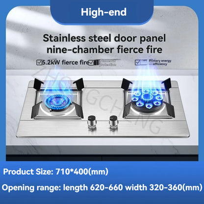 Natural Gas Cooking Stoves Embedded Liquefied Gas Cooking Stoves Household Double Stoves..