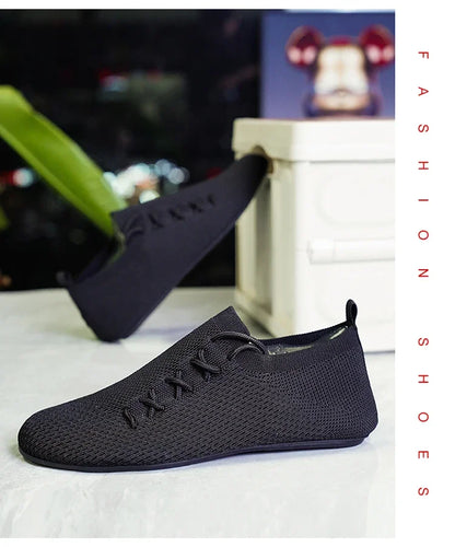 YRZL Men's Comfortable Shoes Breathable Walking Shoes Summer Mesh Loafers Anti Slip Casual Sneakers Lightweight Shoes for Men.