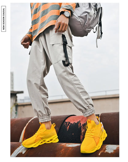 Men Shoes Breathable Fashion Mesh Running Shoes Man High Quality Unisex Light Tennis Baskets Athletic 2023 Sneakers for Men.