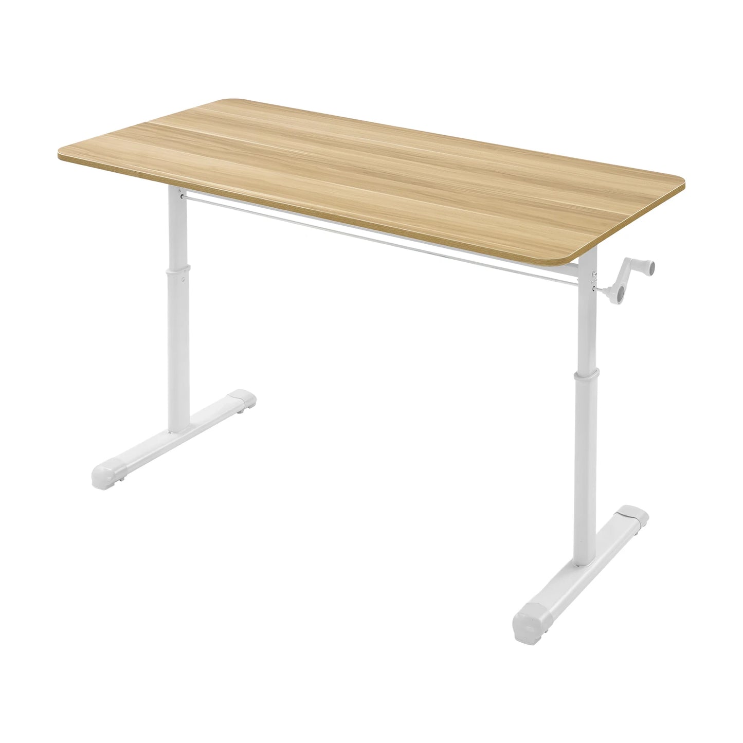 Höhenverstellbarer Stehpult, Blockfarbe, Sitz-Steh-Schreibtisch, 65–90 cm, Heimbüro-Schreibtisch, manuell erhöhbarer Tisch