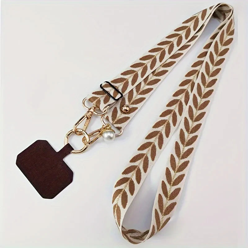 Adjustable Long Mobile Phone Lanyard Wrist Straps Lanyard for Keys Phone Charm Phone Strap Charm Strap Anti-lost Strap Rope.