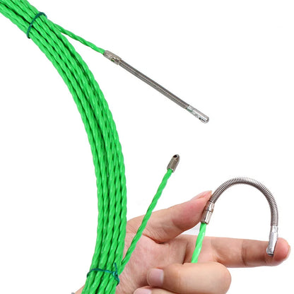 4.2mm Cable Push Puller Fiberglass Duct Rodder Fish Tape Electrical Wall Wire Cable Guide Device Aid Tool 5/10/15/20/25/30M.